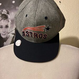 American Needle Gray and Black Astros Hat